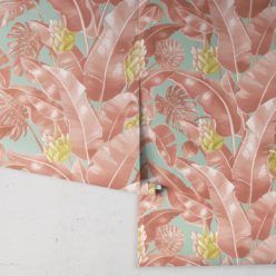 Kingdom Palm Rosada • Tropical Leaf Wallpaper • Milton & King
