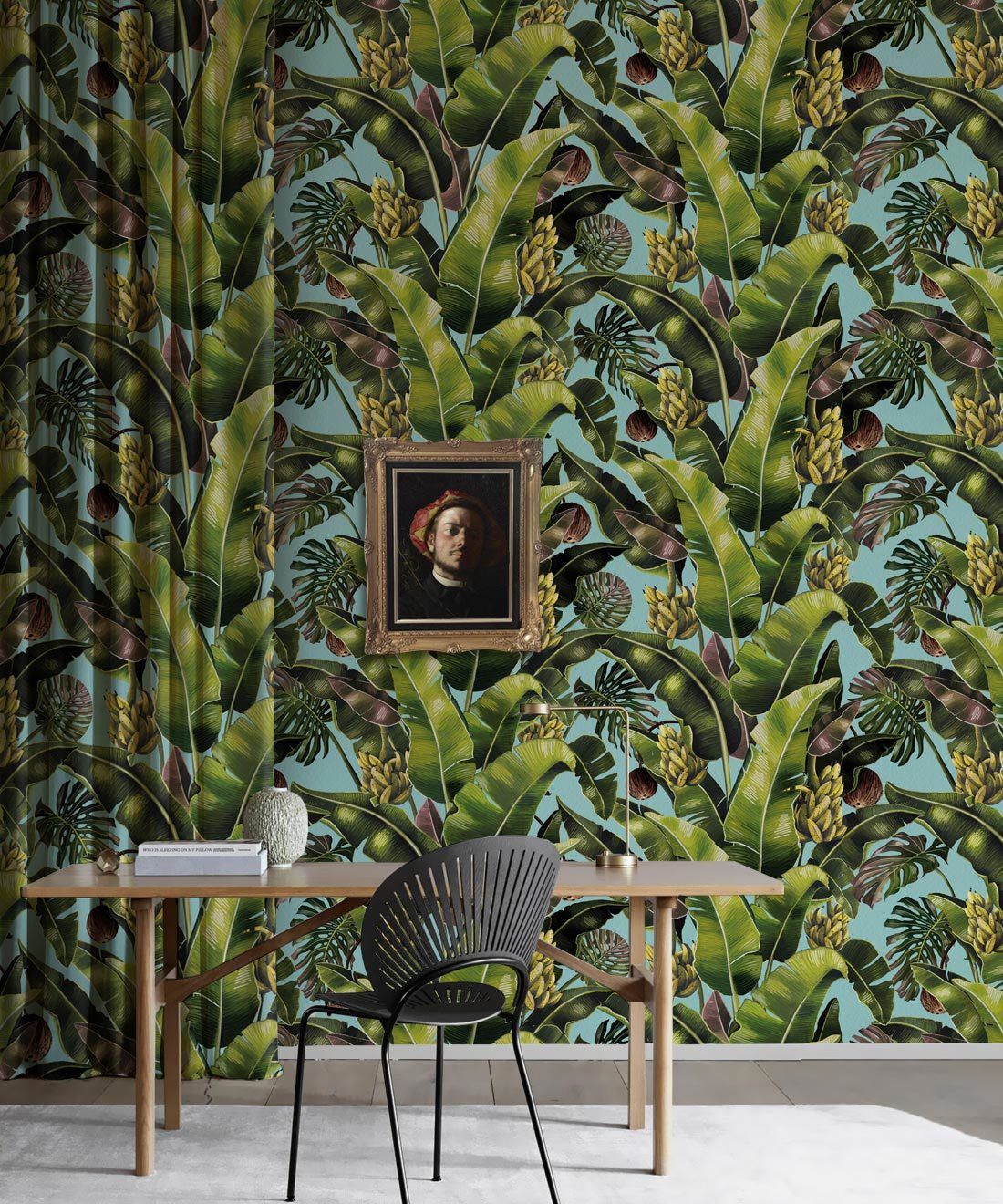Kingdom Palm Sky • Tropical Leaf Wallpaper • Milton & King