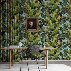 Kingdom Palm Sky • Tropical Leaf Wallpaper • Milton & King
