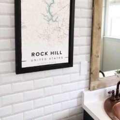 White Subway Tile Wallpaper • Milton & King