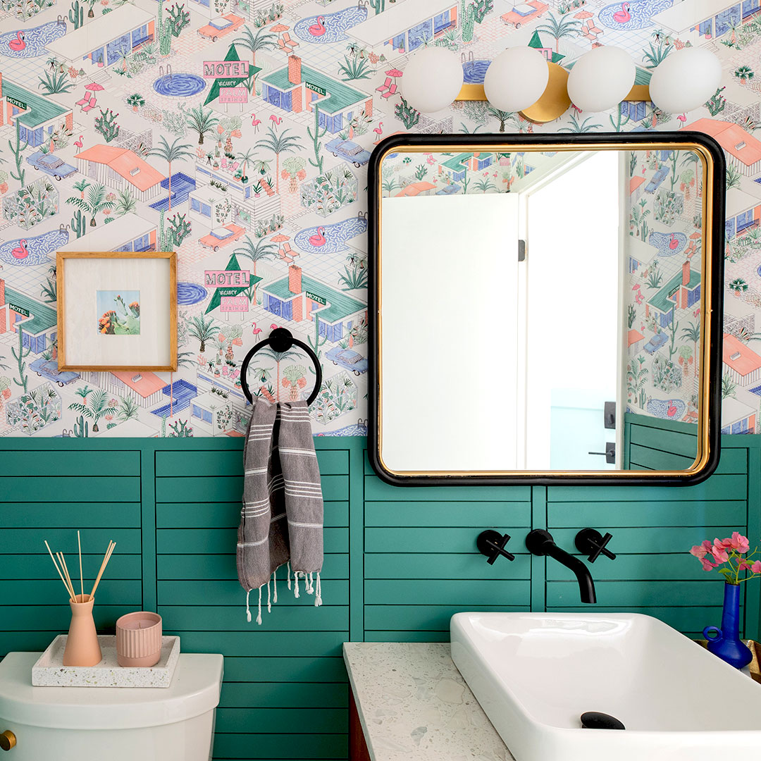 Palm Spring Wallpaper • Milton & King • Rebecca Plumb • Studio Plumb
