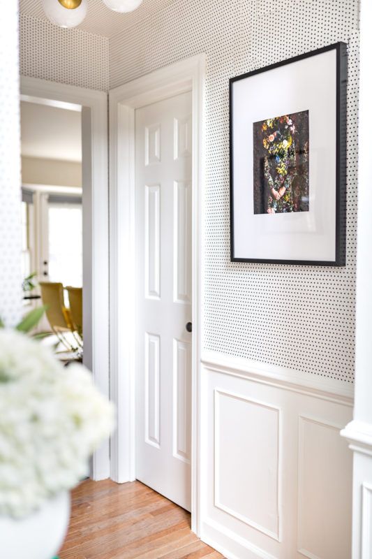 Hallway Wallpaper • Dotted Wallpaper • Simplemente Puntos • Milton & King USA