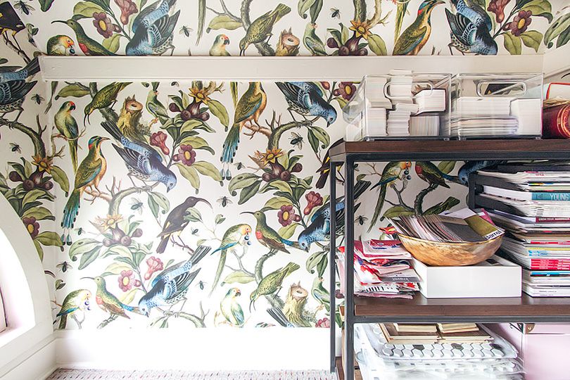 Home office wallpaper • Ornithology • Making It Lovely