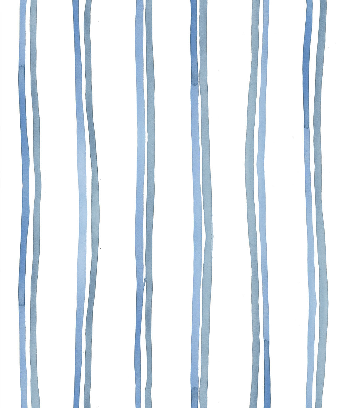 Double Inky Stripe • Striped Wallpaper • Blue Striped Design • Georgia MacMillan • Milton & King USA