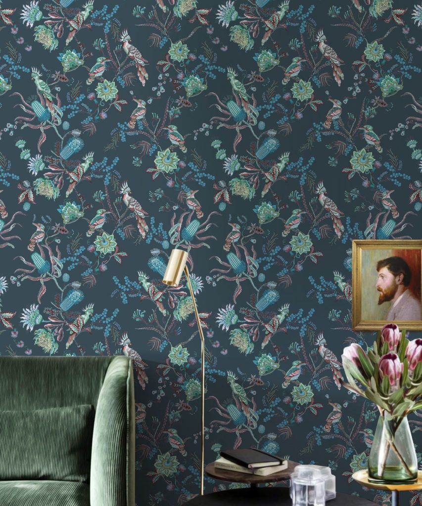 Matilda Wallpaper • Australian Flora & Fauna • Milton & King USA