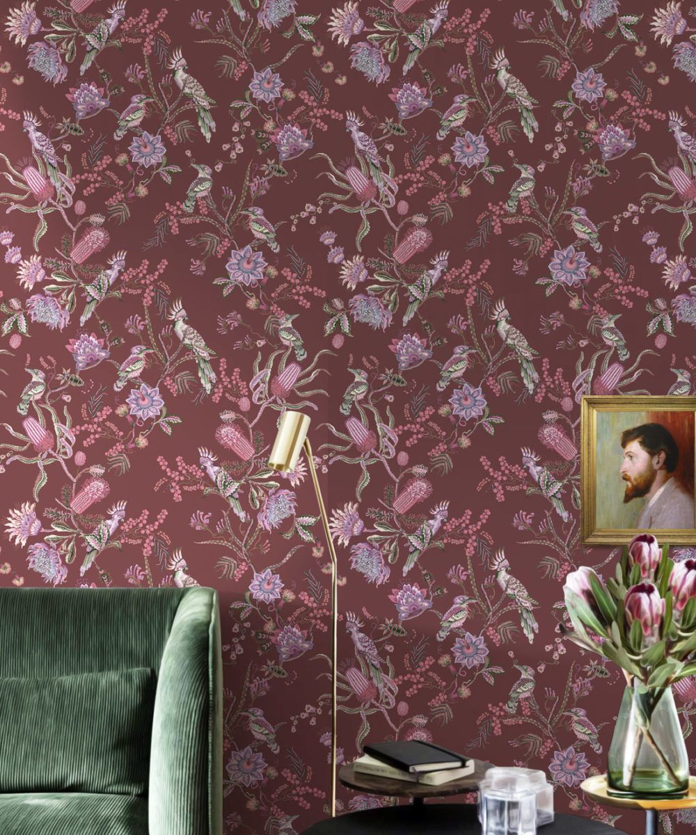 Matilda Wallpaper • Australian Flora & Fauna • Milton & King USA