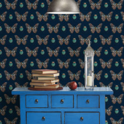 Bug & Butterfly Wallpaper • Milton & King USA • Insitu • Beetle Wallpaper