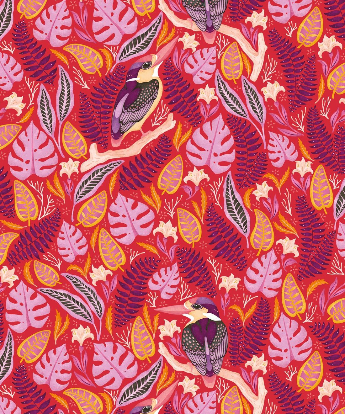 Kingfisher Wallpaper • Bird Wallpaper • Red Wallpaper