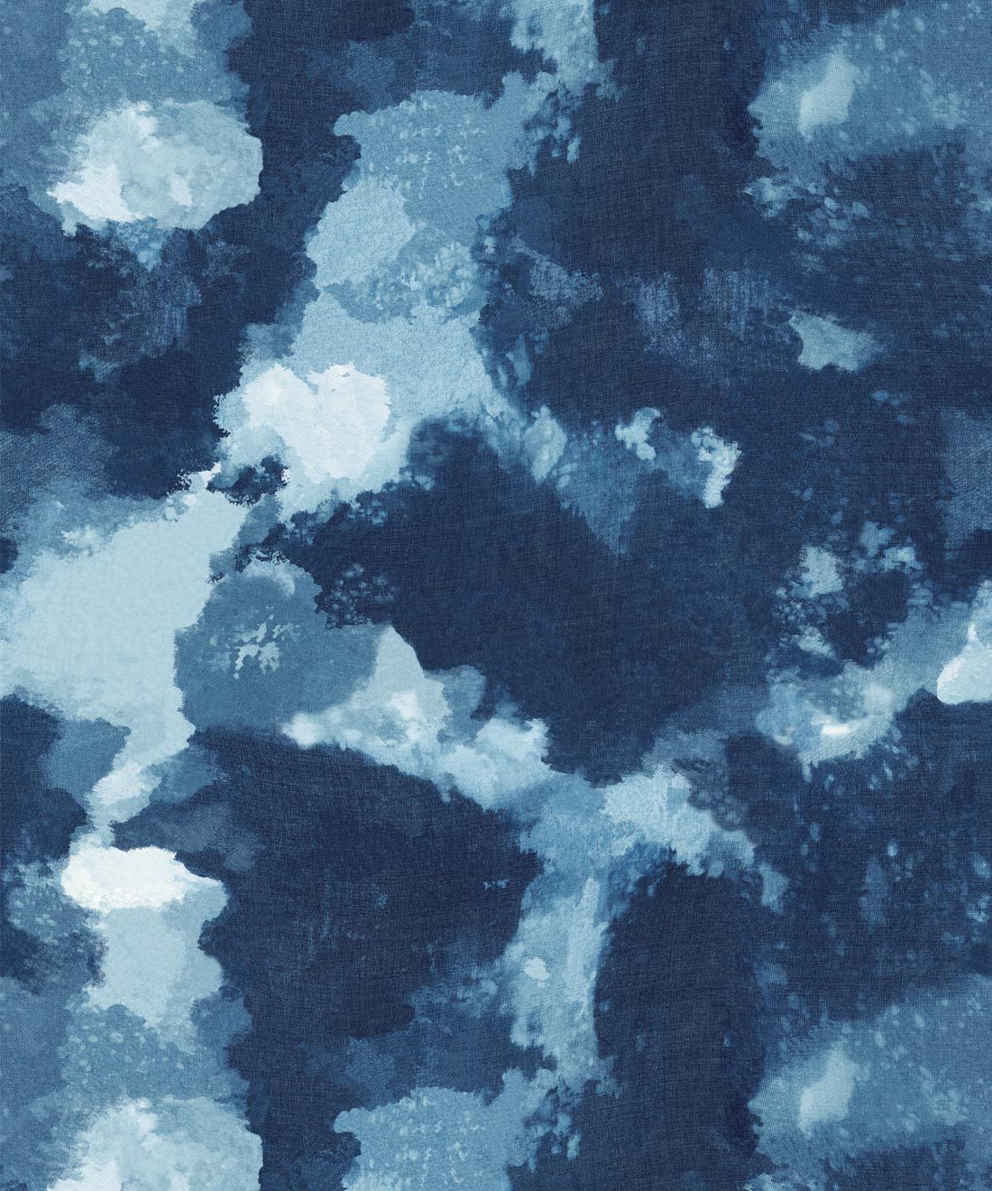 Autumn Path Wallpaper Indigo Blue • Shibori Abstract