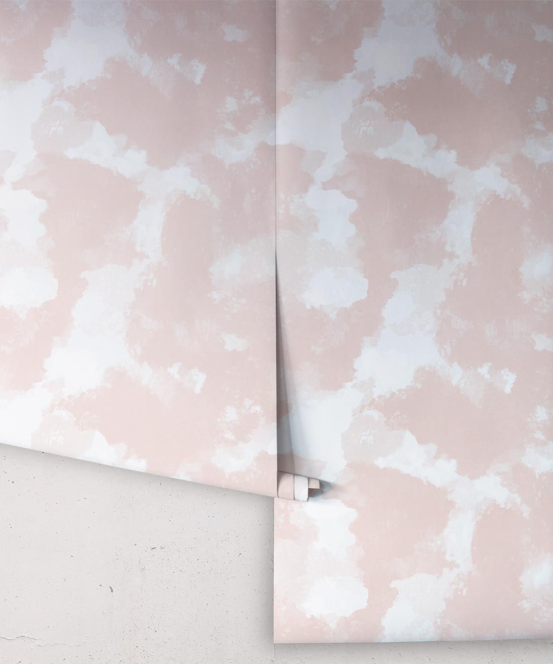 Autumn Path Wallpaper Peach • Shibori Abstract • Swatch