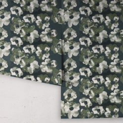 Cherry Blossom Wallpaper Night • Shibori Floral • NightRolls