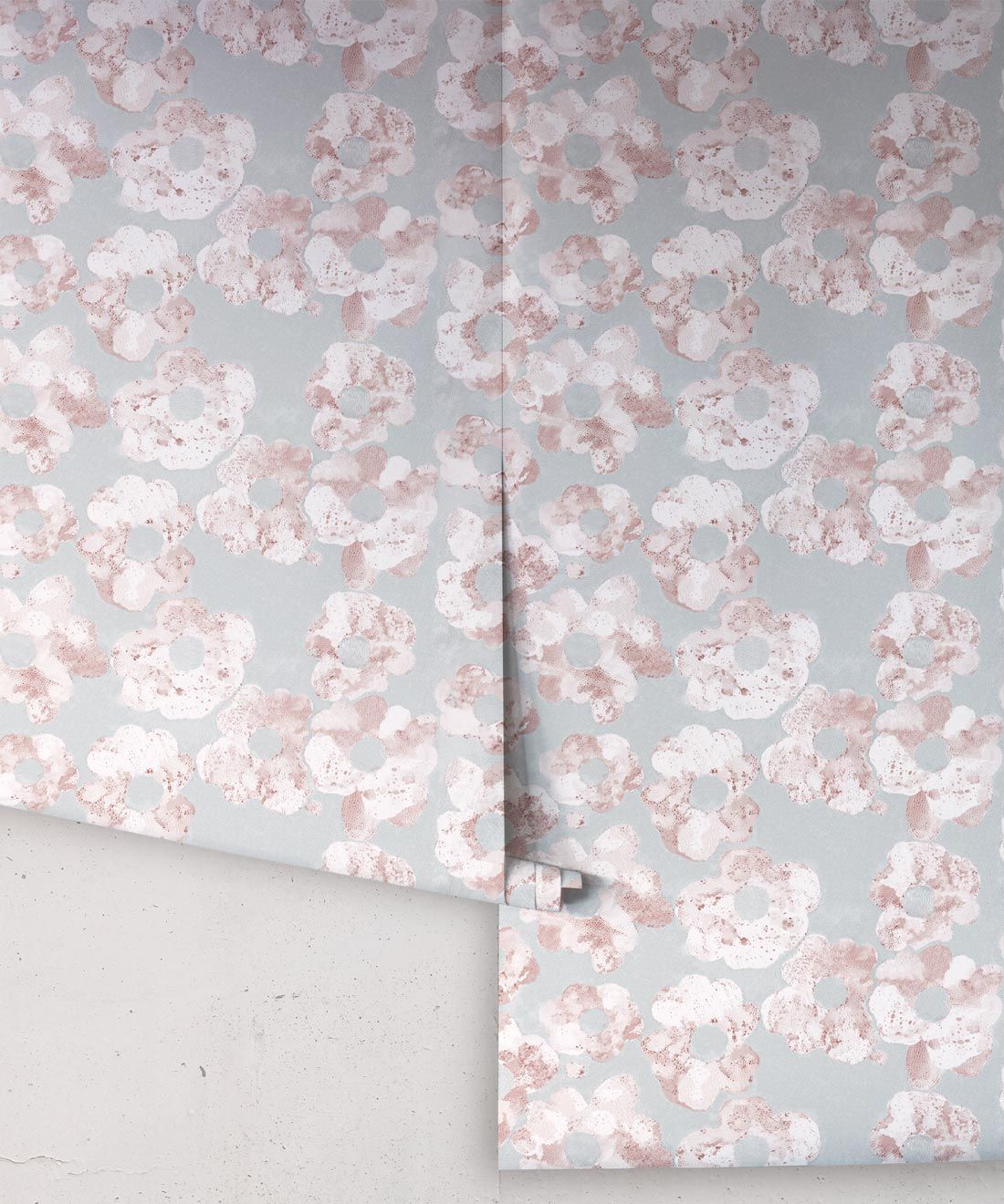 Cherry Blossom Wallpaper • Shibori Floral • Rolls Sage