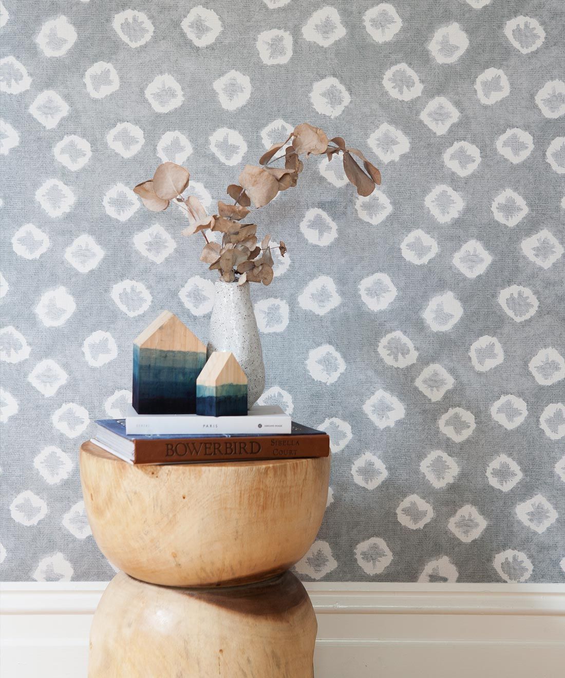 Grey Kanoko Wallpaper • Shibori