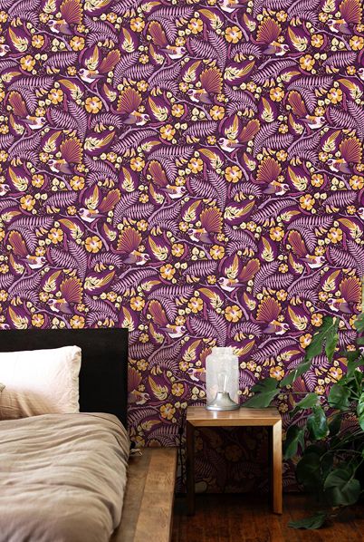 Fantails Wallpaper • Purple Wallpaper • Bird Wallpaper
