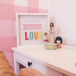 Buffalo Check Wallpaper • Girls Bedroom • Pink Plaid Wallpaper