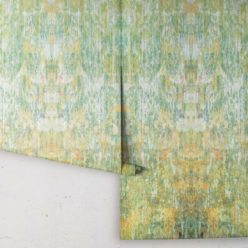 Patina Wallpaper by Simcox • Color Moss • Abstract Wallpaper • rolls