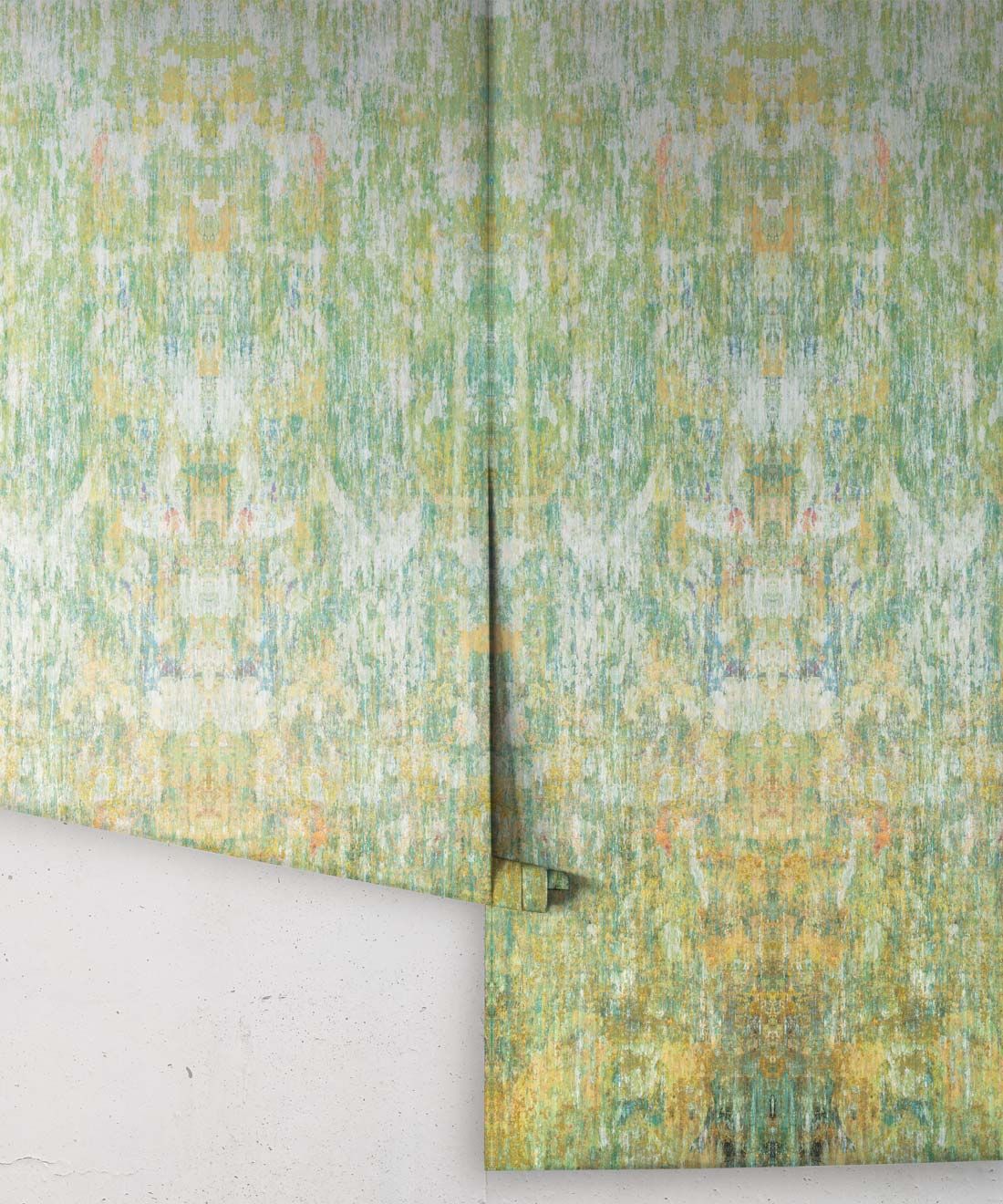 Patina Wallpaper by Simcox • Color Moss • Abstract Wallpaper • rolls