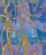Camoufleur Wallpaper • Coral • Blue Purple Wallpaper • Abstract Wallpaper swatch