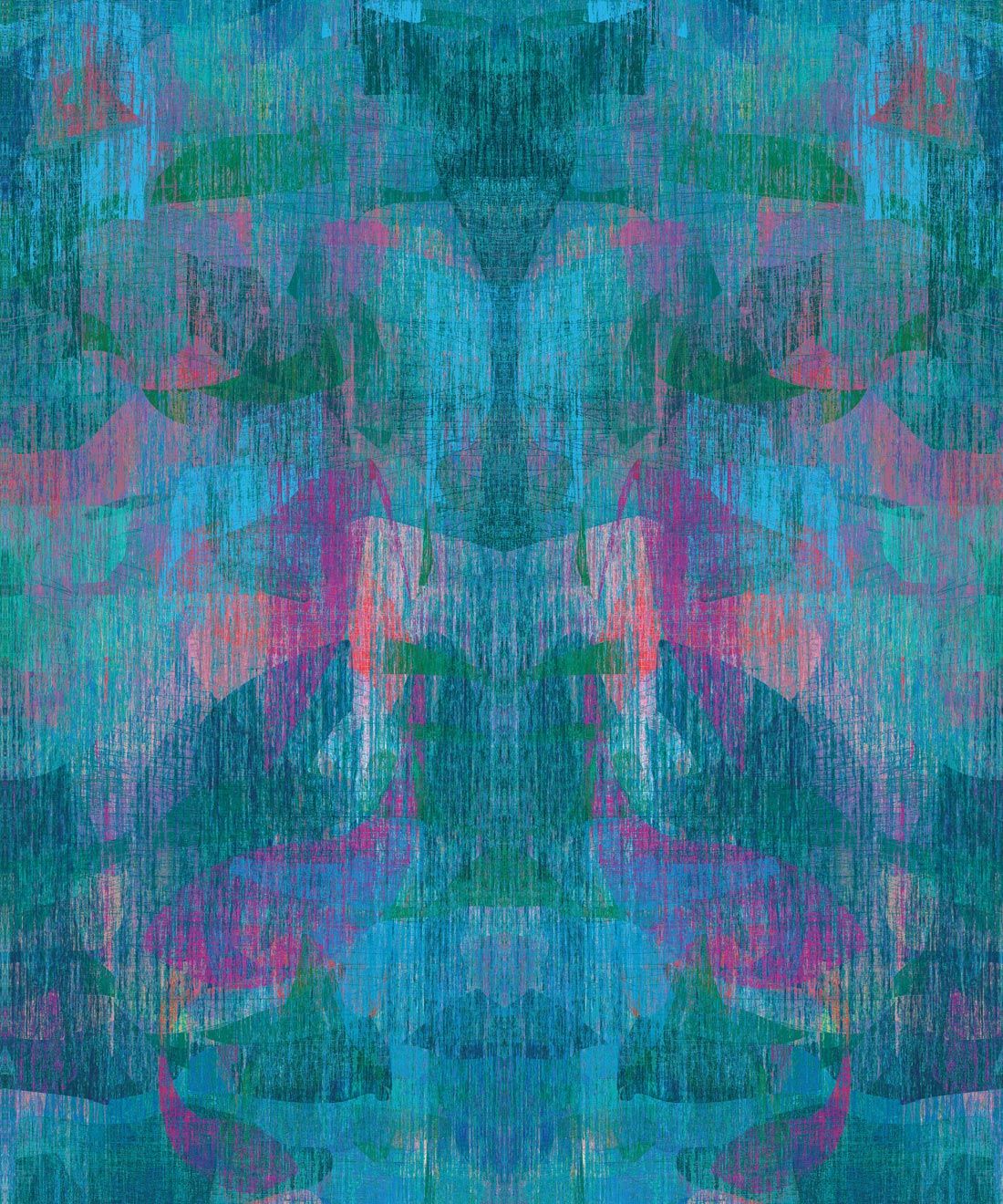 Camoufleur Wallpaper • Midnight • Blue Purple Wallpaper • Abstract Wallpaper swatch