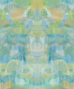 Camoufleur Wallpaper • Turquoise • Blue Yellow Wallpaper • Abstract Wallpaper swatch