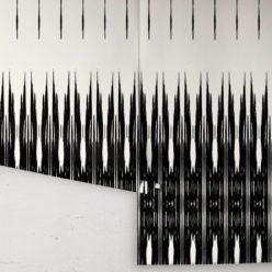Ikat Wallpaper • Black & White Wallpaper • Kitty McCall • Rolls