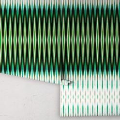 Ikat Wallpaper • Green Wallpaper • Kitty McCall • Rolls
