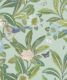 Summer Garden Wallpaper • Aqua Wallpaper • Floral Wallpaper Swatch