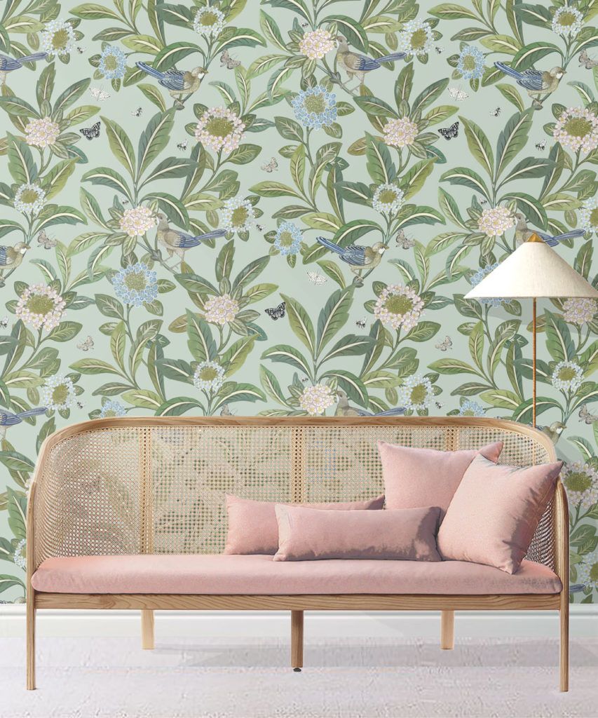 Sunny Garden Wallpaper • Beautiful Floral Design • Milton & King