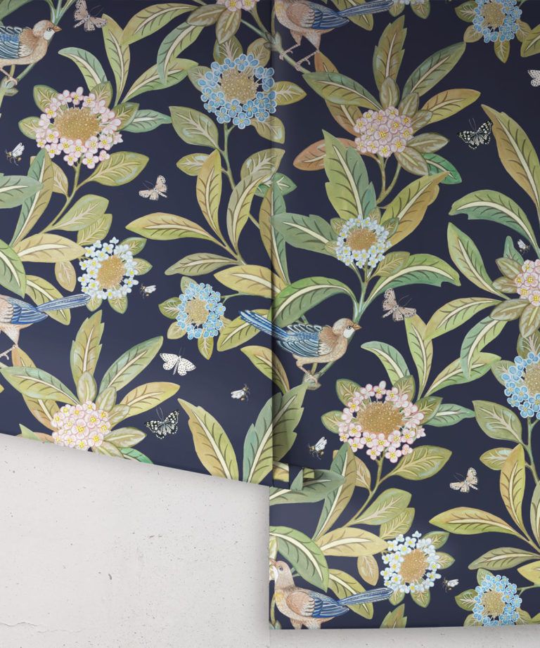 Sunny Garden Wallpaper • Beautiful Floral Design • Milton & King