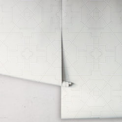Trellis Wallpaper • Geometric Wallpaper • Beige Wallpaper • Rolls