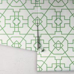 Trellis Wallpaper • Geometric Wallpaper • Ivory Wallpaper • Rolls