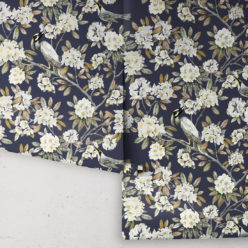 Victoria Wallpaper • Floral Wallpaper • Navy Wallpaper • Rolls