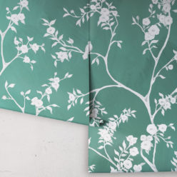 Blooming Joy • Chinoiserie Wallpaper by Danica Andler • Jade Rolls