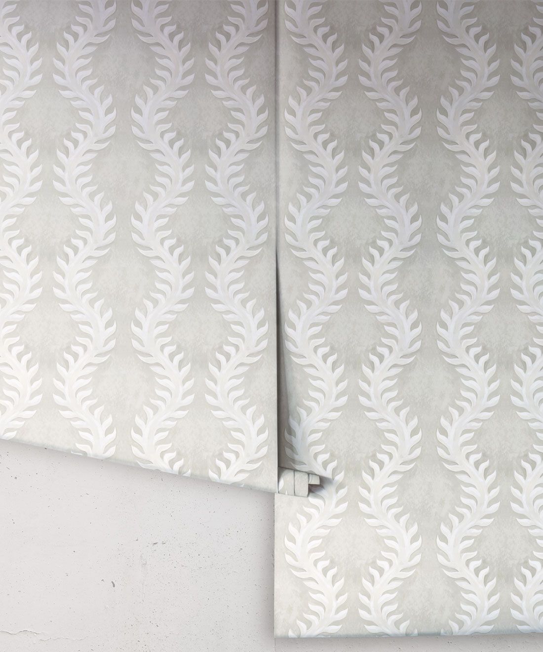 Fern Wallpaper • Beige • Rolls