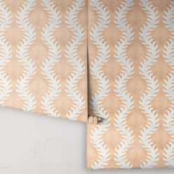 Fern Wallpaper • Salmon Wallpaper • Rolls