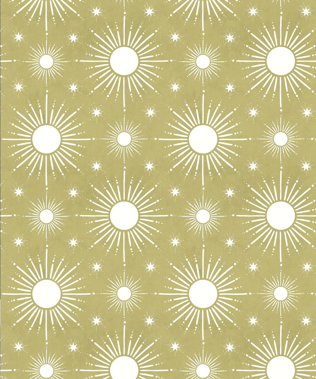 Sun Light Star Bright Wallpaper • Chartreuse • Swatch