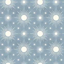 Sun Light Star Bright Wallpaper • French Blue• Swatch