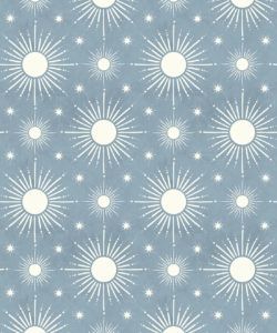 Sun Light Star Bright Wallpaper • French Blue• Swatch