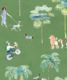 At The Dog Park Wallpaper • Kids Wallpaper • Green • Swatch