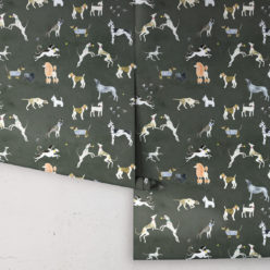 Doggies Wallpaper • Dog Wallpaper • Charcoal • Rolls