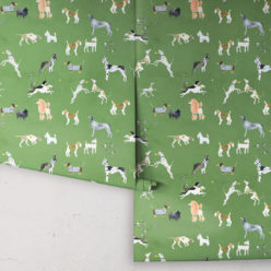 Doggies Wallpaper • Dog Wallpaper • Green • Rolls