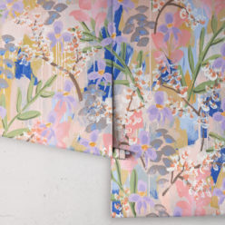 Daphne Wallpaper • Colorful Floral Wallpaper • Tiff Manuell • Abstract Expressionist Wallpaper • Rolls