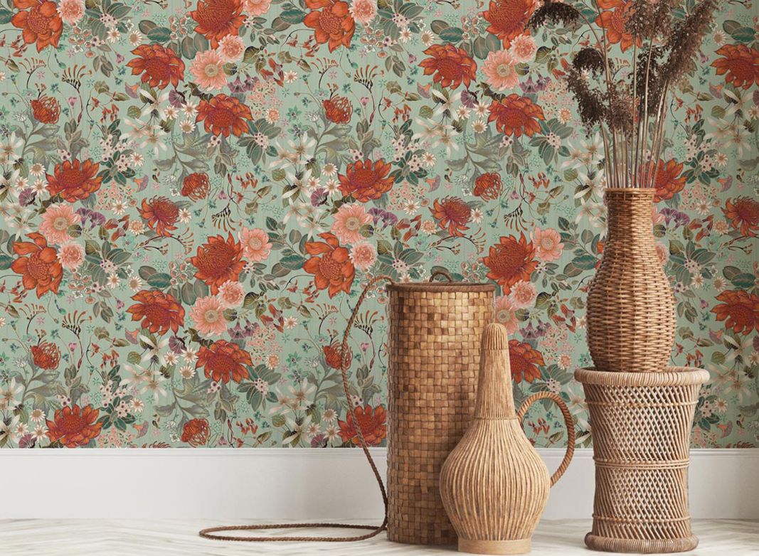 Eloise Short • Granny Chic Wallpaper • Floral Wallpaper • Bouquet Wallpaper