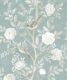 Chinoiserie Wallpaper • Floral Wallpaper • Bird Wallpaper • Magnolia • Milk Green • Swatch