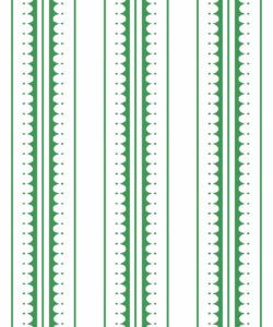 Coquille Wallpaper • Stripe and Scallop Wallpaper • Forest Green • Swatch