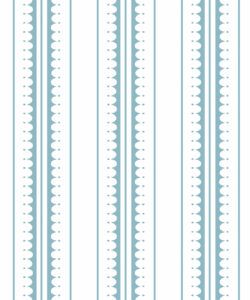 Coquille Wallpaper • Stripe and Scallop Wallpaper • Powder Blue • Swatch