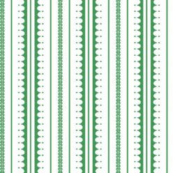 La Grand Coquille • Stripe and Scallop Wallpaper • Forest Green • Swatch