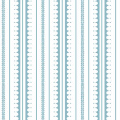 La Grand Coquille • Stripe and Scallop Wallpaper • Powder Blue • Swatch