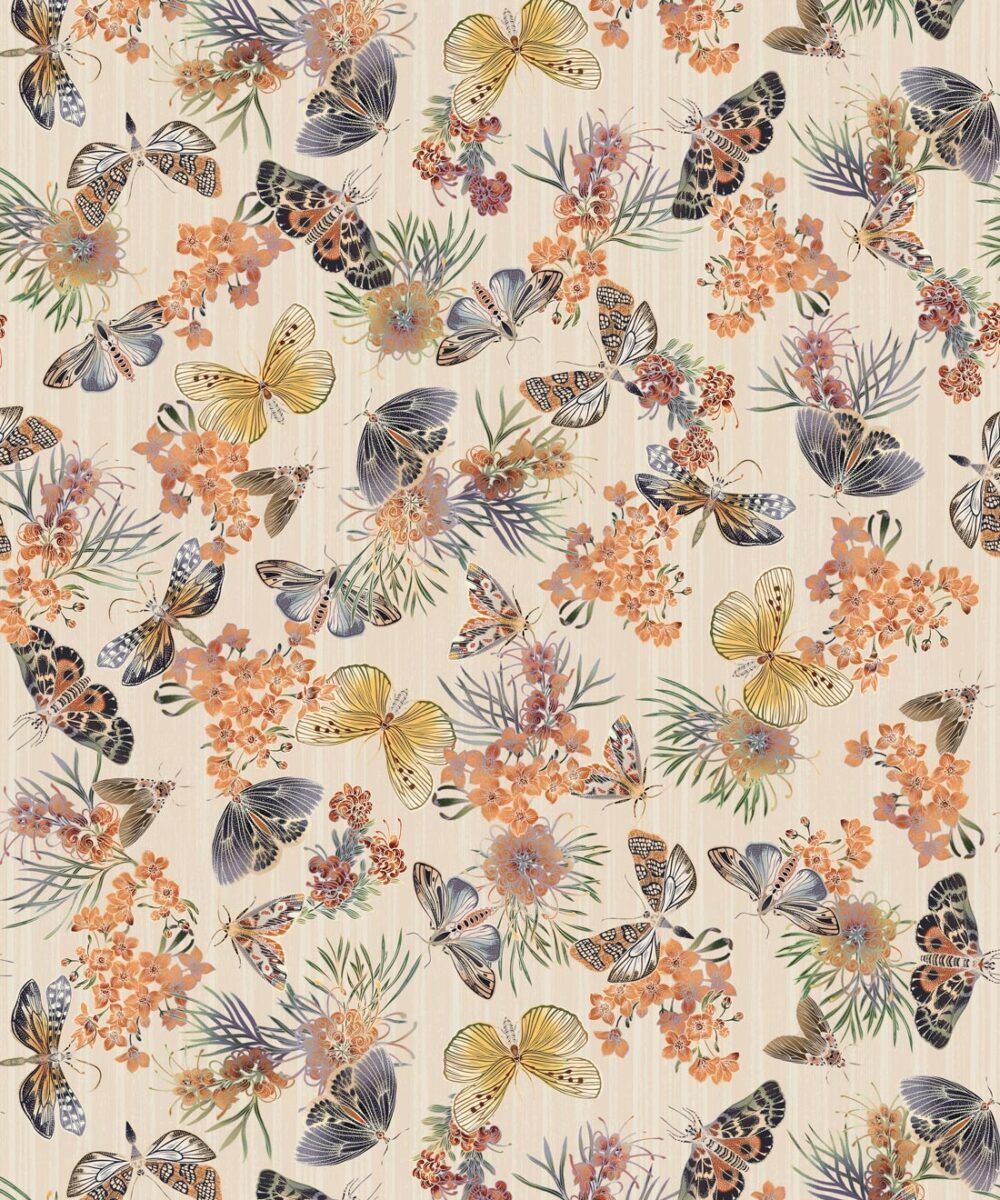 Moth Wallpaper • Australian Vintage Wallpaper • Milton & King