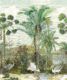 South Asian Wallpaper Mural •Bethany Linz • Palm Tree Mural • Blue • Swatch